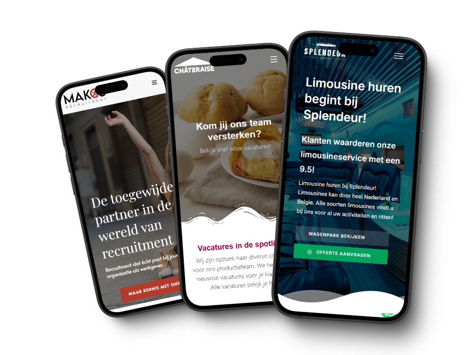 Screenshots webdesign Rotterdam - website laten maken Rotterdam