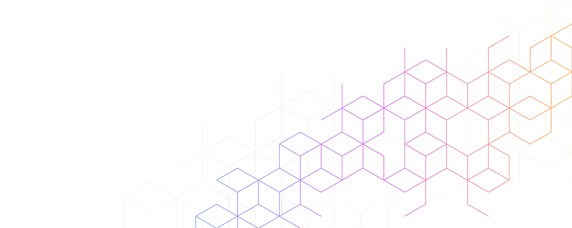 Licht abstract patroon met overlappende kubussen